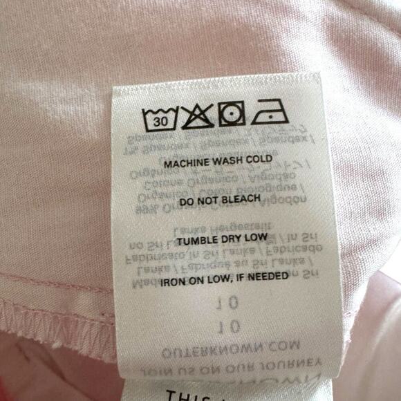 NWT Outerknown Avery Cotton High Waisted Corduroy Bootcut Pants Pink Women's 10 - Picture 10 of 15